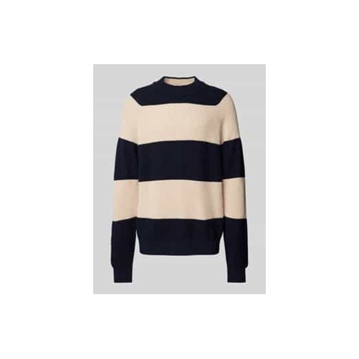 Sweter z dzianiny z raglanowymi rękawami ze sklepu Peek&Cloppenburg  w kategorii Swetry męskie - zdjęcie 177813545