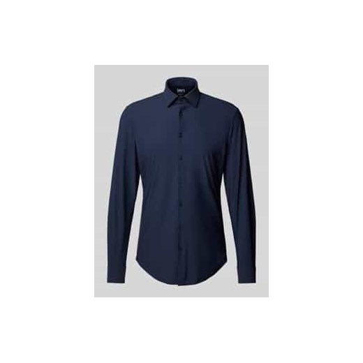 Koszula biznesowa o kroju slim fit z jednolitą fakturą ze sklepu Peek&Cloppenburg  w kategorii Koszule męskie - zdjęcie 177813758