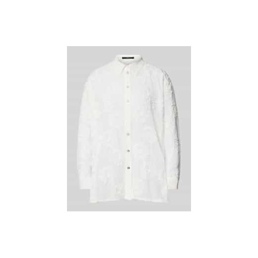 Bluzka koszulowa o kroju regular fit z obniżonymi ramionami ze sklepu Peek&Cloppenburg  w kategorii Koszule damskie - zdjęcie 177813798