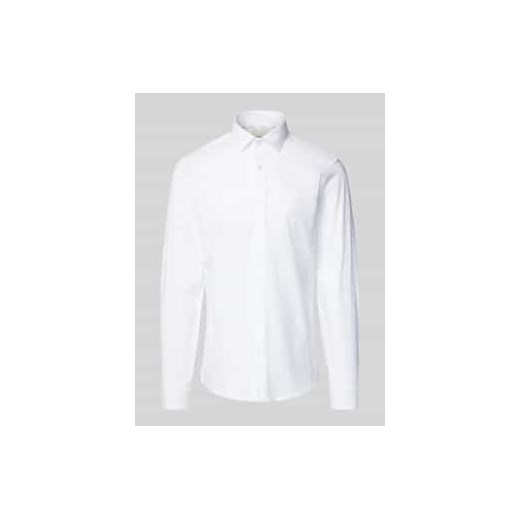 Koszula biznesowa o kroju slim fit z wyhaftowanym logo model ‘Bari’ ze sklepu Peek&Cloppenburg  w kategorii Koszule męskie - zdjęcie 177813955