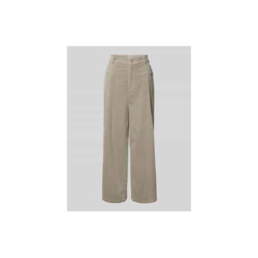 Spodnie sztruksowe o luźnym kroju z wpuszczanymi kieszeniami ze sklepu Peek&Cloppenburg  w kategorii Spodnie damskie - zdjęcie 177813999