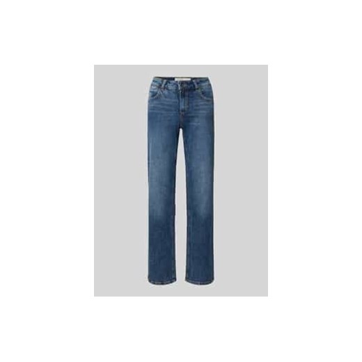 Jeansy o kroju straight fit z bawełny ze sklepu Peek&Cloppenburg  w kategorii Jeansy damskie - zdjęcie 177814205