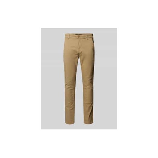 Spodnie o kroju slim fit z wpuszczanymi kieszeniami model ‘NATAN’ ze sklepu Peek&Cloppenburg  w kategorii Spodnie męskie - zdjęcie 177814365