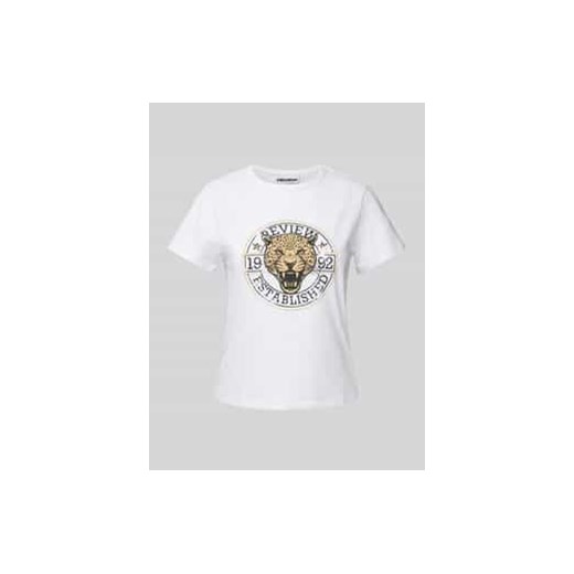T-shirt z nadrukiem z logo ze sklepu Peek&Cloppenburg  w kategorii Bluzki damskie - zdjęcie 177814595