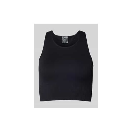 Top krótki prążkowany z elastycznym pasem ze sklepu Peek&Cloppenburg  w kategorii Bluzki damskie - zdjęcie 177814655