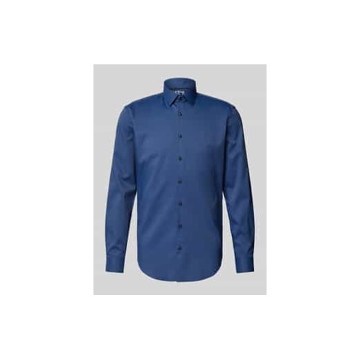 Koszula biznesowa o kroju slim fit z kołnierzykiem typu kent ze sklepu Peek&Cloppenburg  w kategorii Koszule męskie - zdjęcie 177814718
