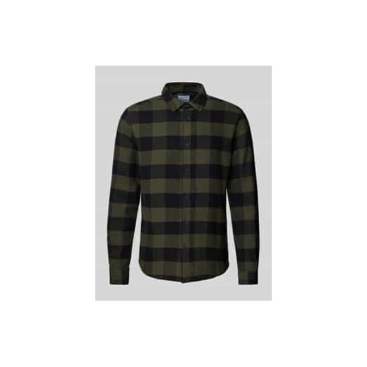 Koszula casualowa o kroju regular fit z kołnierzykiem typu kent model ‘GUDMUND’ ze sklepu Peek&Cloppenburg  w kategorii Koszule męskie - zdjęcie 177814887