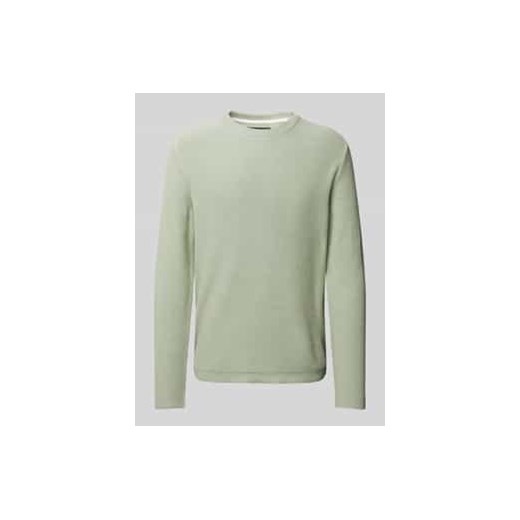 Sweter z dzianiny o kroju regular fit z mieszanki bawełny ekologicznej i przędzy szenilowej z gładką fakturą o splocie poprzecznym ze sklepu Peek&Cloppenburg  w kategorii Swetry męskie - zdjęcie 177814888
