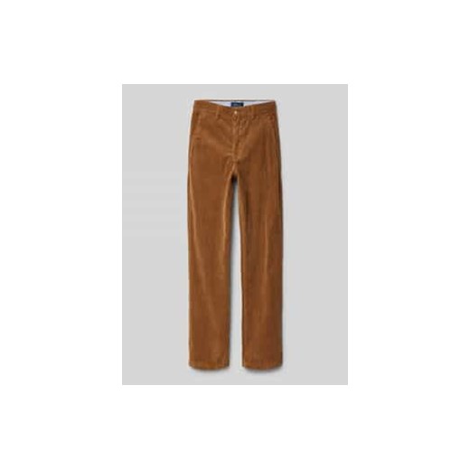 Spodnie sztruksowe o kroju slim fit z wpuszczanymi kieszeniami model ‘BEDFORD’ ze sklepu Peek&Cloppenburg  w kategorii Spodnie chłopięce - zdjęcie 177814958