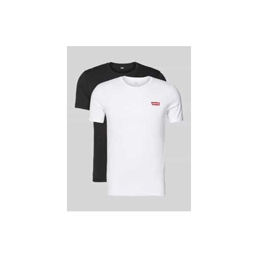 T-shirt o kroju slim fit z nadrukiem z logo w zestawie 2 szt. ze sklepu Peek&Cloppenburg  w kategorii Podkoszulki męskie - zdjęcie 177814997