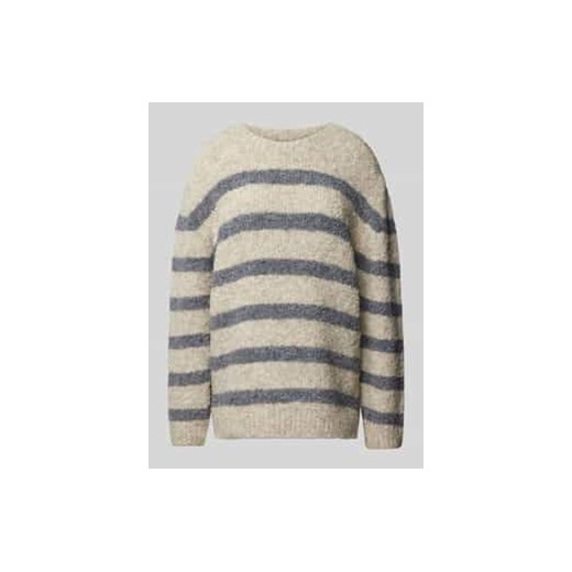 Sweter z dzianiny o kroju oversized z okrągłym dekoltem ze sklepu Peek&Cloppenburg  w kategorii Swetry damskie - zdjęcie 177815618