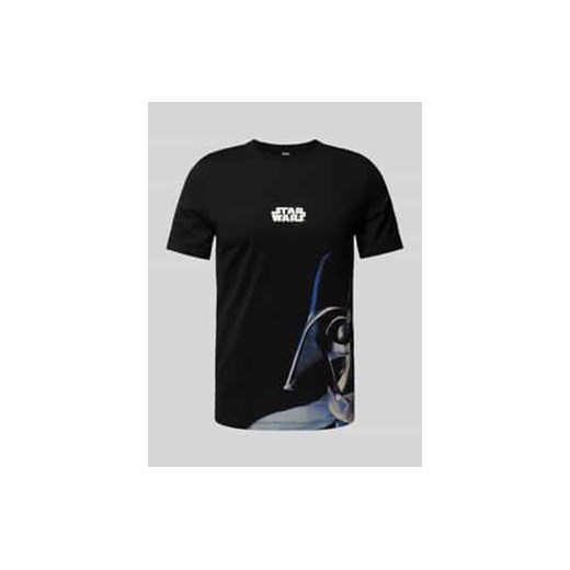 T-shirt o kroju regular fit z bawełny z nadrukiem Starwars® ze sklepu Peek&Cloppenburg  w kategorii T-shirty męskie - zdjęcie 177815688
