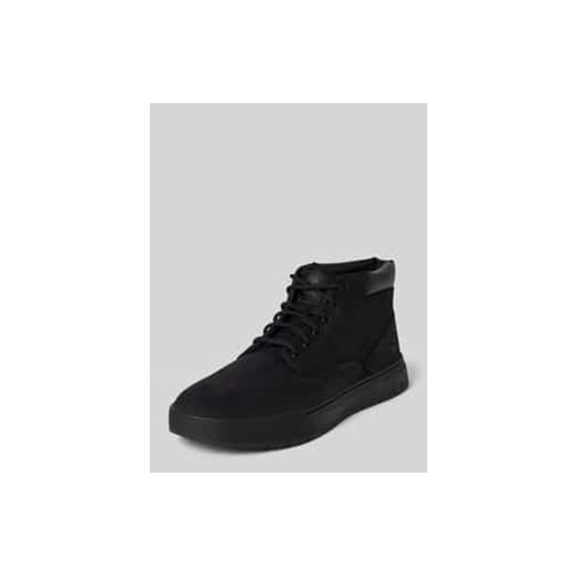 Buty ze skóry z detalem z logo model ‘Maple Grove’ ze sklepu Peek&Cloppenburg  w kategorii Buty zimowe męskie - zdjęcie 177815726