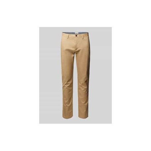 Chinosy o kroju slim fit z wpuszczanymi kieszeniami ze sklepu Peek&Cloppenburg  w kategorii Spodnie męskie - zdjęcie 177815755