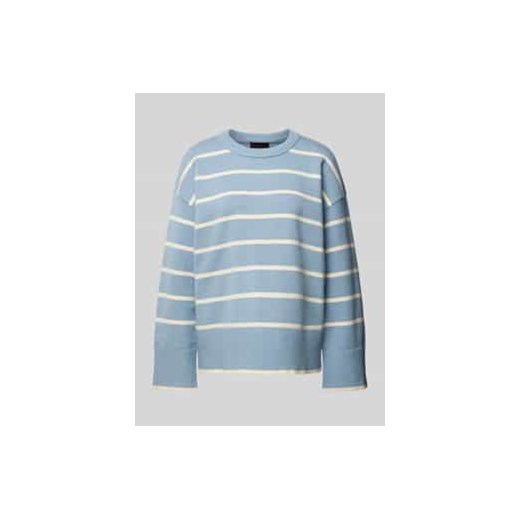 Sweter z dzianiny o luźnym kroju z dzianiny z mieszanki wiskozy ze wzorem w paski model ‘MATHILDE’ ze sklepu Peek&Cloppenburg  w kategorii Swetry damskie - zdjęcie 177815776