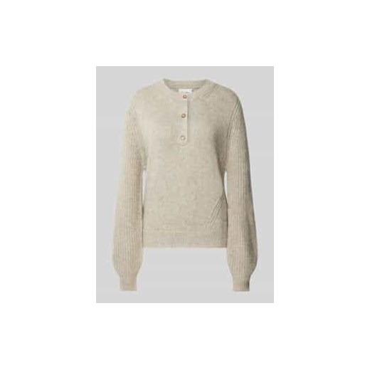 Sweter z dzianiny z okrągłym dekoltem ze sklepu Peek&Cloppenburg  w kategorii Swetry damskie - zdjęcie 177815945
