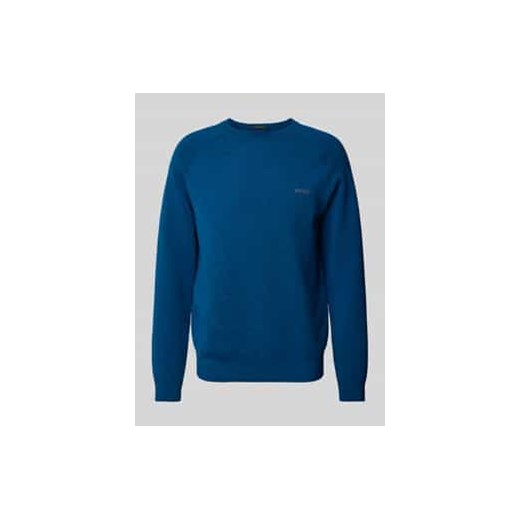 Sweter z nadrukiem z logo model ‘Ritor’ ze sklepu Peek&Cloppenburg  w kategorii Swetry męskie - zdjęcie 177815996