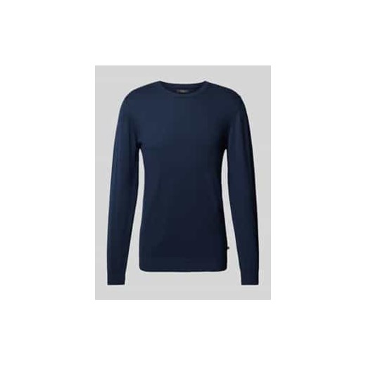 Sweter z detalem z logo model ‘Jones’ ze sklepu Peek&Cloppenburg  w kategorii Swetry męskie - zdjęcie 177815998