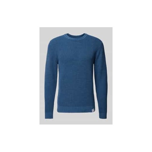 Sweter z dzianiny z detalem z logo model ‘Maddox’ ze sklepu Peek&Cloppenburg  w kategorii Swetry męskie - zdjęcie 177816068