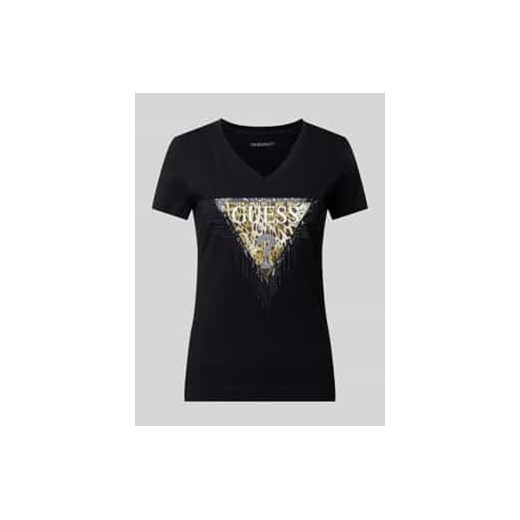 T-shirt z nadrukiem z logo ze sklepu Peek&Cloppenburg  w kategorii Bluzki damskie - zdjęcie 177816137