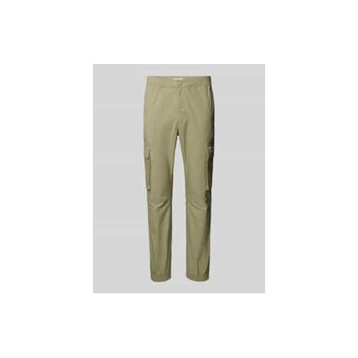 Spodnie cargo z elastycznym pasem ze sklepu Peek&Cloppenburg  w kategorii Spodnie męskie - zdjęcie 177816166