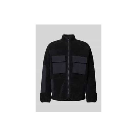 Kurtka z futerka o kroju oversized z kieszeniami z patką model ‘Heavy Pile’ ze sklepu Peek&Cloppenburg  w kategorii Kurtki męskie - zdjęcie 177816239