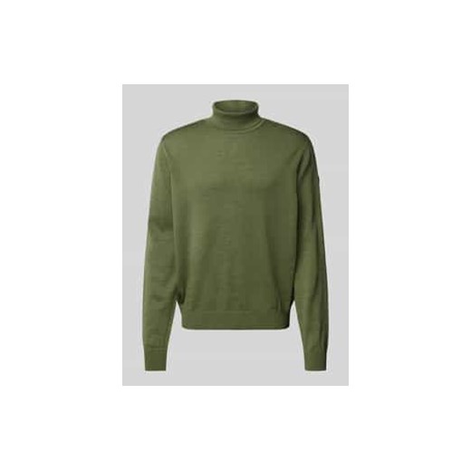 Sweter z dzianiny z golfem ze sklepu Peek&Cloppenburg  w kategorii Swetry męskie - zdjęcie 177816317