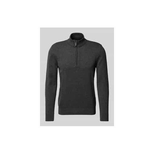 Sweter z dzianiny z kołnierzem ze sklepu Peek&Cloppenburg  w kategorii Swetry męskie - zdjęcie 177816436