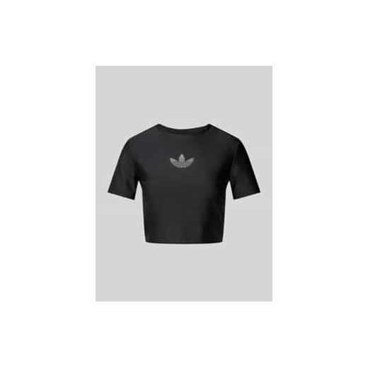 T-shirt krótki z obszyciem kamieniami stras ze sklepu Peek&Cloppenburg  w kategorii Bluzki damskie - zdjęcie 177816489