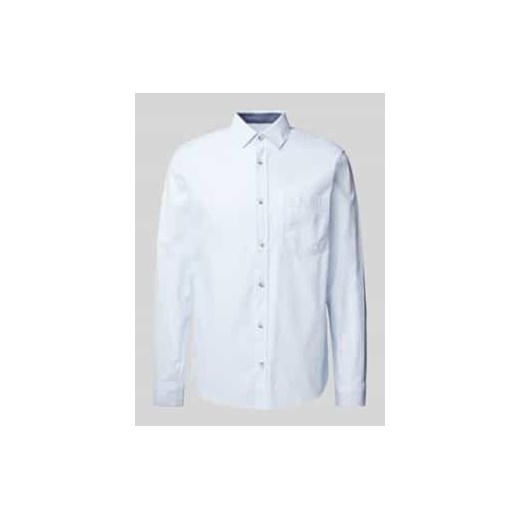 Koszula o kroju regular fit z czystej bawełny z fakturowanym wzorem ze sklepu Peek&Cloppenburg  w kategorii Koszule męskie - zdjęcie 177816766