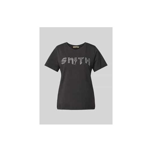 T-shirt z obszyciem z kamieni stras ze sklepu Peek&Cloppenburg  w kategorii Bluzki damskie - zdjęcie 177816788