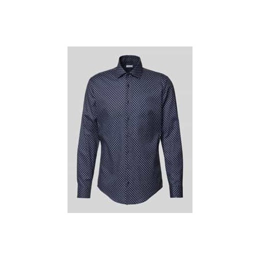 Koszula biznesowa o kroju regular fit z listwą guzikową ze sklepu Peek&Cloppenburg  w kategorii Koszule męskie - zdjęcie 177817186