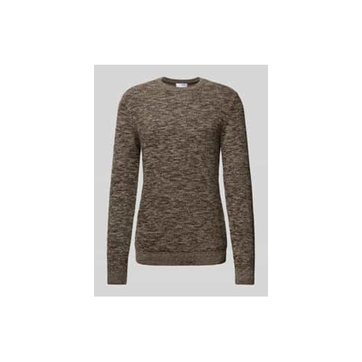 Sweter z dzianiny z okrągłym dekoltem model ‘NEWVINCEBUBBL’ ze sklepu Peek&Cloppenburg  w kategorii Swetry męskie - zdjęcie 177817287