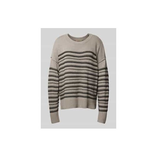 Sweter z dzianiny o kroju oversized z prążkowanymi wykończeniami ze sklepu Peek&Cloppenburg  w kategorii Swetry damskie - zdjęcie 177817459