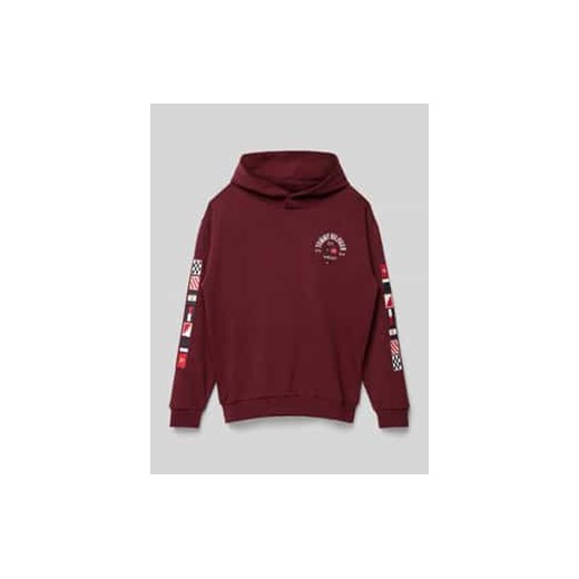 Bluza z kapturem i wyhaftowanym logo model ‘FLAGS EMBROIDERED’ ze sklepu Peek&Cloppenburg  w kategorii Bluzy chłopięce - zdjęcie 177817475