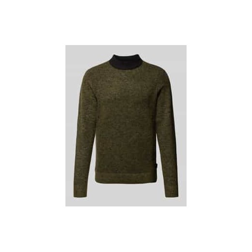 Sweter z dzianiny z detalem z logo model ‘COSPACE’ ze sklepu Peek&Cloppenburg  w kategorii Swetry męskie - zdjęcie 177817479