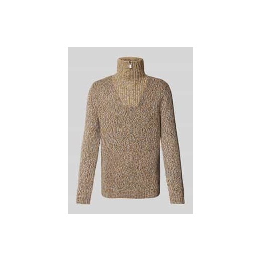 Sweter z dzianiny z kołnierzem ze sklepu Peek&Cloppenburg  w kategorii Swetry męskie - zdjęcie 177817568