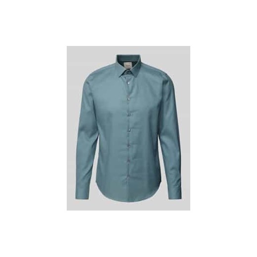 Koszula biznesowa o kroju slim fit z listwą guzikową model ‘Bari’ ze sklepu Peek&Cloppenburg  w kategorii Koszule męskie - zdjęcie 177817627