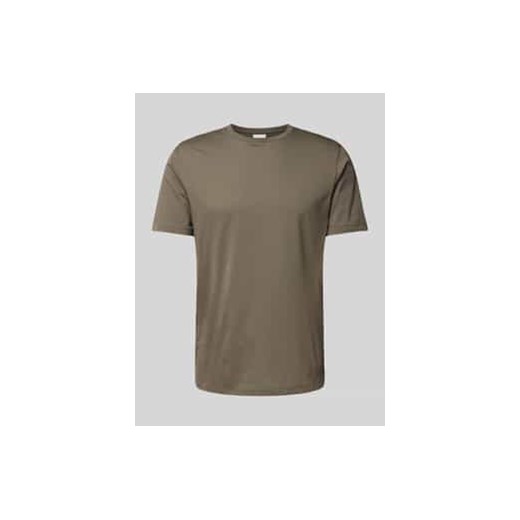 T-shirt z prążkowanym okrągłym dekoltem ze sklepu Peek&Cloppenburg  w kategorii T-shirty męskie - zdjęcie 177818086