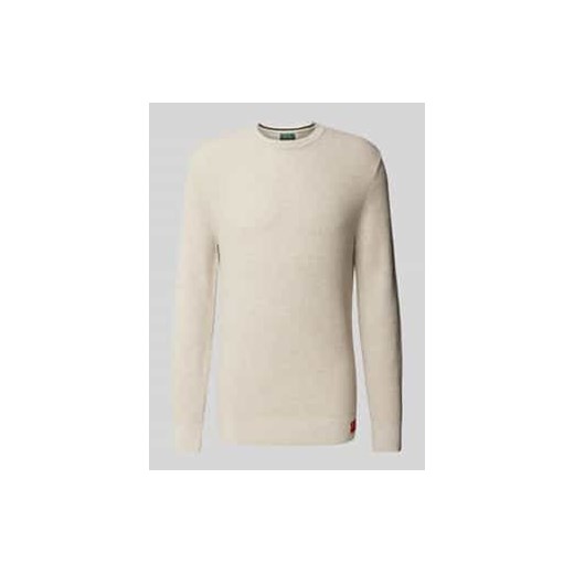 Sweter z dzianiny z okrągłym dekoltem ze sklepu Peek&Cloppenburg  w kategorii Swetry męskie - zdjęcie 177818179