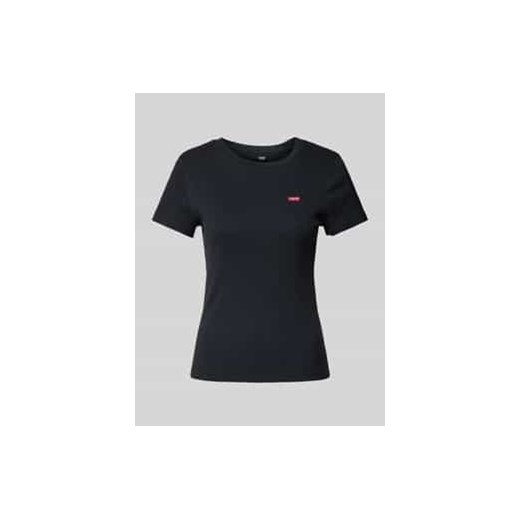 T-shirt z naszywką z logo model ‘Cavia’ ze sklepu Peek&Cloppenburg  w kategorii Bluzki damskie - zdjęcie 177818457