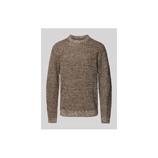 Sweter z dzianiny z okrągłym dekoltem model ‘LIAM’ ze sklepu Peek&Cloppenburg  w kategorii Swetry męskie - zdjęcie 177818838