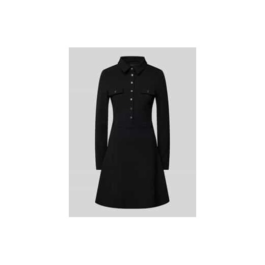 Sukienka o długości do kolan z wykładanym kołnierzem model ‘ZAMA’ ze sklepu Peek&Cloppenburg  w kategorii Sukienki - zdjęcie 177818848