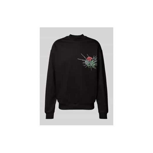 Bluza z prążkowanymi wykończeniami model ‘Derumkek’ ze sklepu Peek&Cloppenburg  w kategorii Bluzy męskie - zdjęcie 177819236
