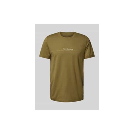 T-shirt z nadrukiem z logo ze sklepu Peek&Cloppenburg  w kategorii T-shirty męskie - zdjęcie 177819557