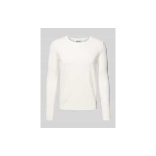 Sweter z dzianiny z mieszanki wiskozy z okrągłym dekoltem ze sklepu Peek&Cloppenburg  w kategorii Swetry męskie - zdjęcie 177819605