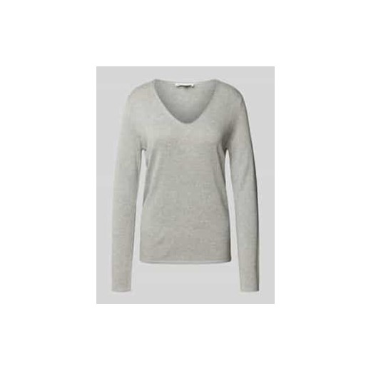 Sweter o kroju regular fit z dekoltem w serek ze sklepu Peek&Cloppenburg  w kategorii Swetry damskie - zdjęcie 177819749