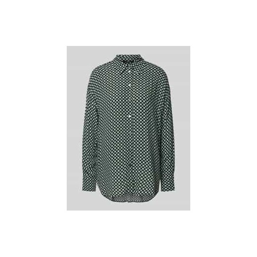 Bluzka koszulowa o kroju relaxed fit z obniżonymi ramionami ze sklepu Peek&Cloppenburg  w kategorii Koszule damskie - zdjęcie 177820258