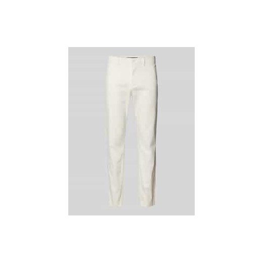 Chinosy o kroju slim fit zapinane na guzik i zamek błyskawiczny model ‘HARLEM’ ze sklepu Peek&Cloppenburg  w kategorii Spodnie męskie - zdjęcie 177820369