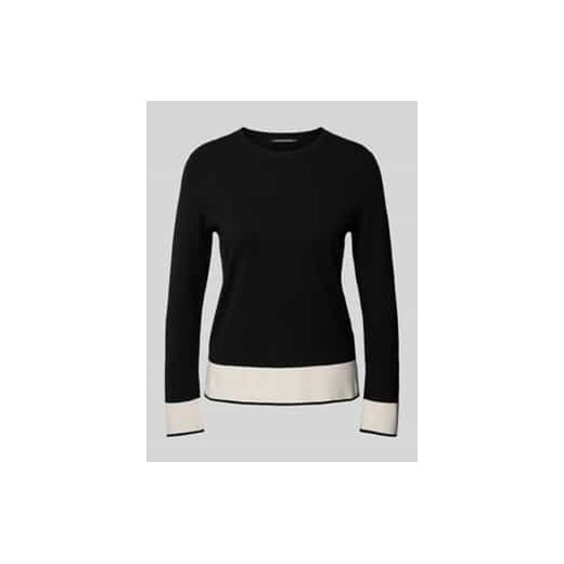 Sweter z dzianiny z wiskozy z okrągłym dekoltem ze sklepu Peek&Cloppenburg  w kategorii Swetry damskie - zdjęcie 177820527